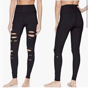 Alo Yoga Warrior Ripped Leggings Black XS